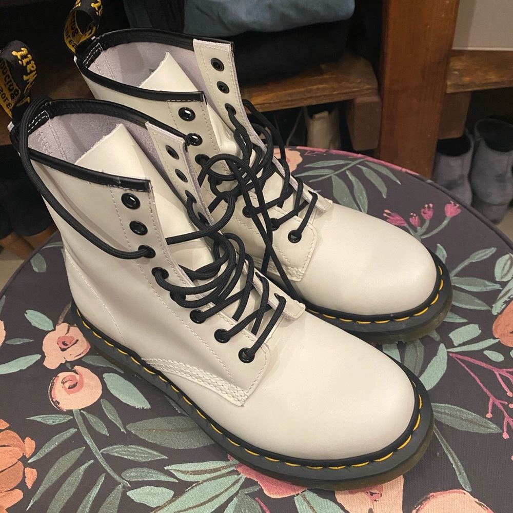 Dr Martens 1460 White Boots